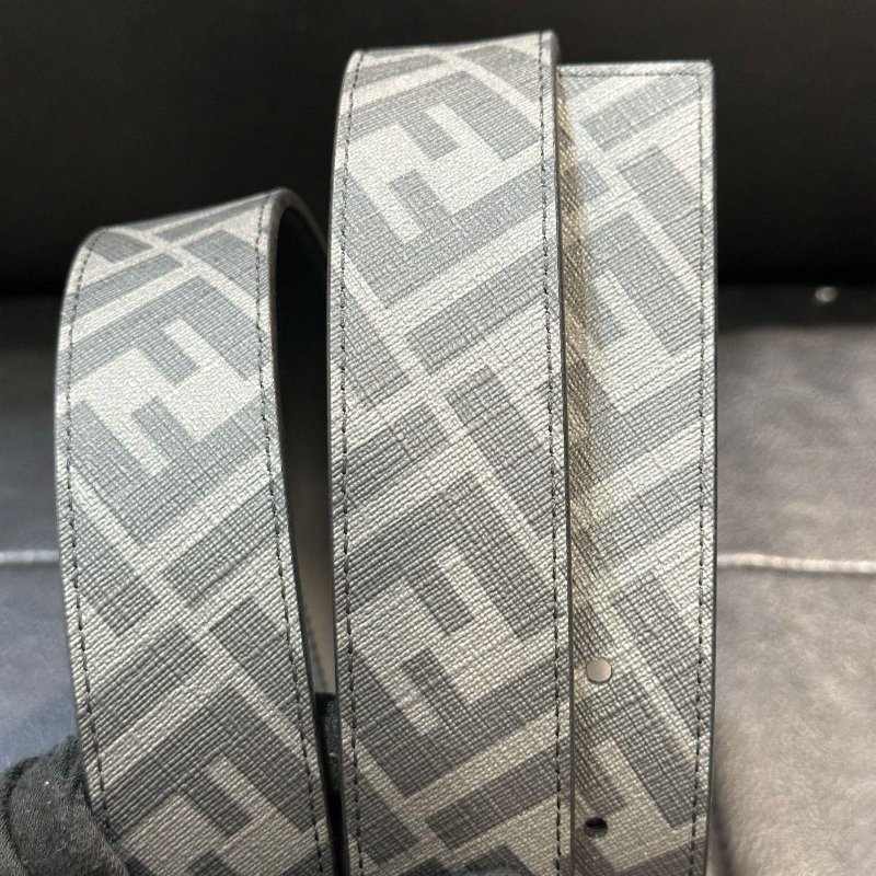 💎Han's house精品服飾💎Fendi 芬迪 雙面用 皮帶 寬 3.5 CM 意大利製 現貨 90 ~ 100 原價19400-4