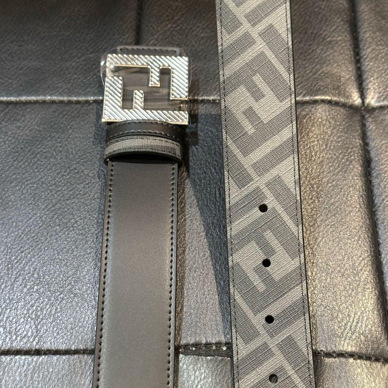 💎Han's house精品服飾💎Fendi 芬迪 雙面用 皮帶 寬 3.5 CM 意大利製 現貨 90 ~ 100 原價19400-5