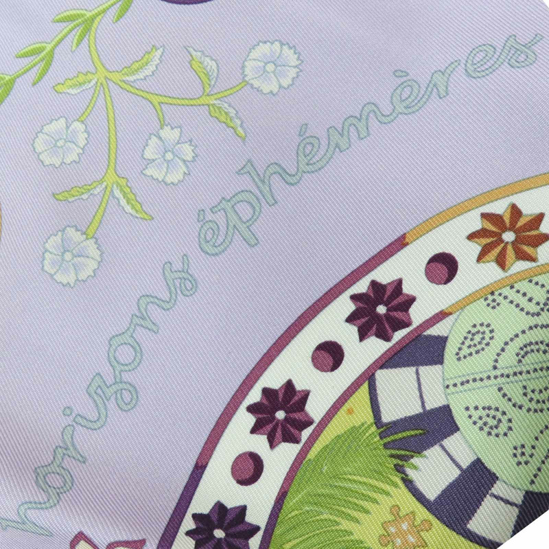 紫色 Escales Méditerranéennes 絲綢 絲巾 90x90【HERMES 愛馬仕】-6
