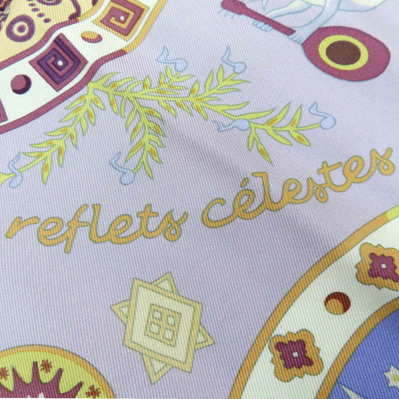 紫色 Escales Méditerranéennes 絲綢 絲巾 90x90【HERMES 愛馬仕】-12
