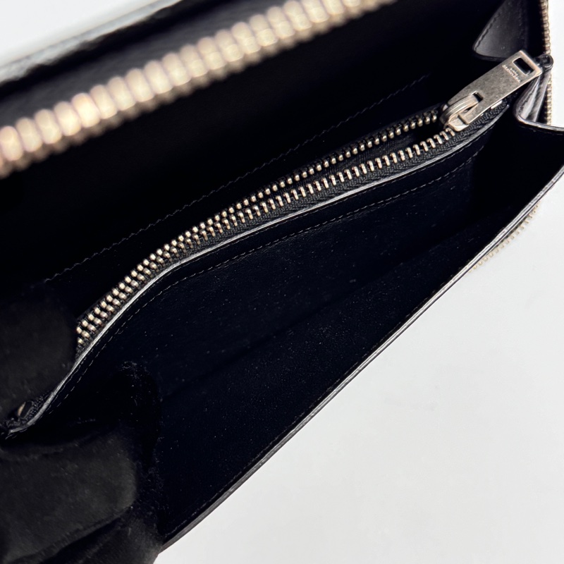 （專櫃稀有款！） YSL 聖羅蘭 霧面鱷魚紋 大長夾 專櫃42000！-12