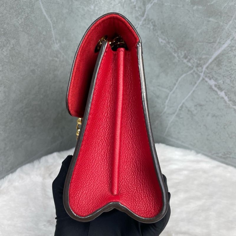 LV老花維多利亞 紅色-5