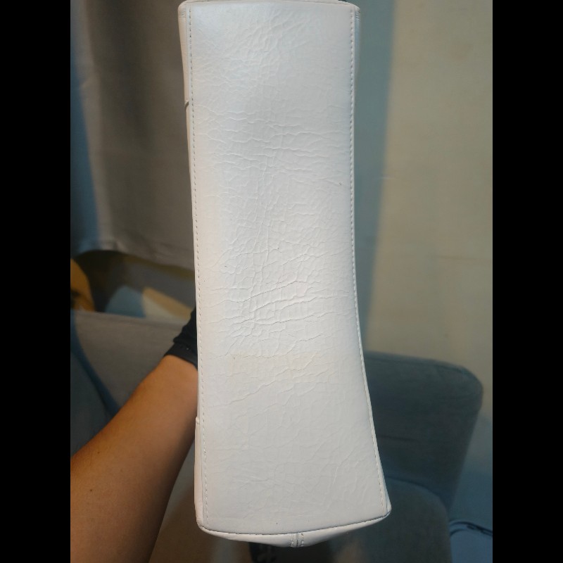 🔥年終狂降🔥【限時降價只到12/31（原26,800）】【8成新】㊣✨BALENCIAGA✨巴黎世家 白色 沙漏包 牛皮 鎖鏈 背帶 肩背包 腋下包/二手包/二手精品/保證正品🌳二手樹屋🌳-5