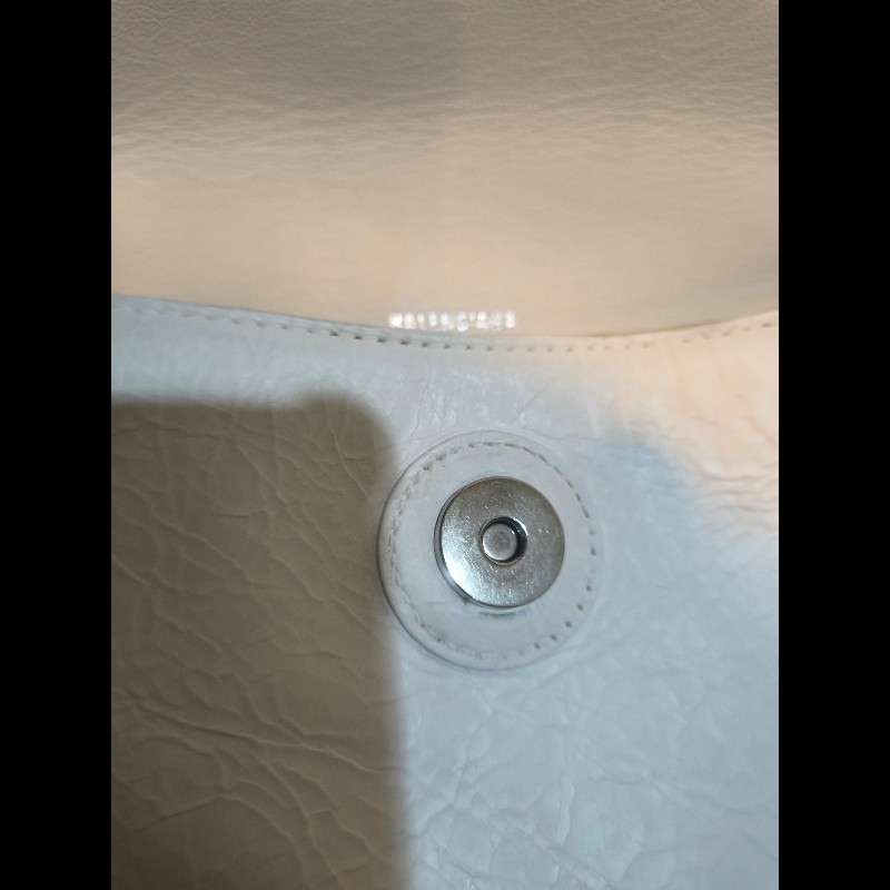 🔥年終狂降🔥【限時降價只到12/31（原26,800）】【8成新】㊣✨BALENCIAGA✨巴黎世家 白色 沙漏包 牛皮 鎖鏈 背帶 肩背包 腋下包/二手包/二手精品/保證正品🌳二手樹屋🌳-31