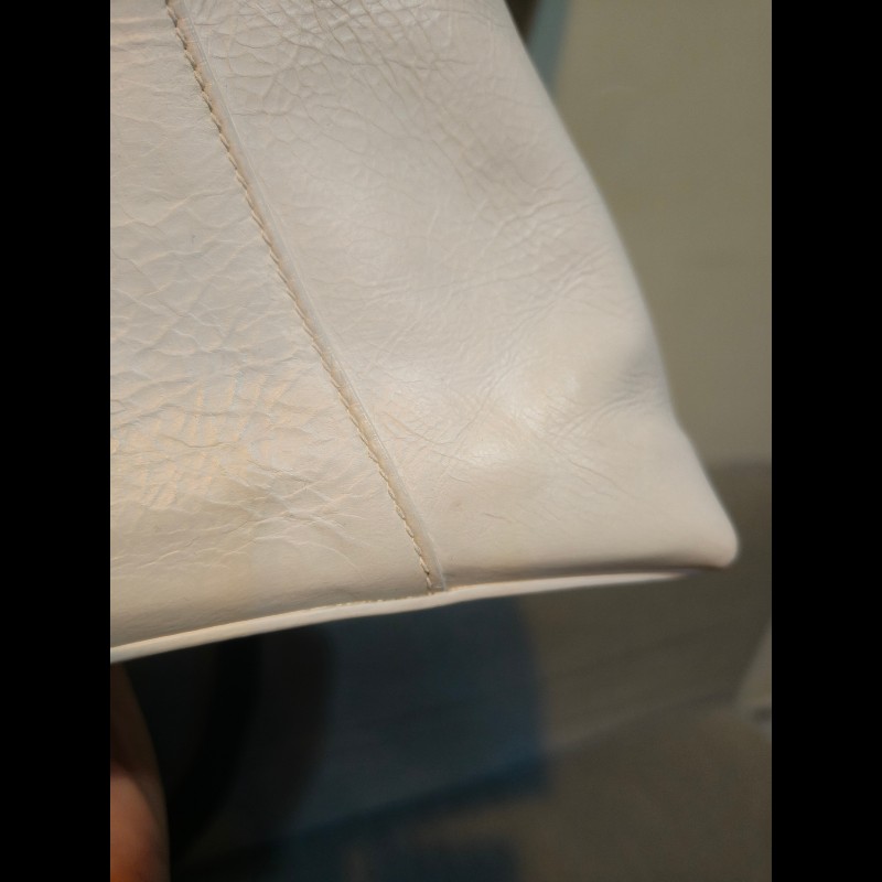 🔥年終狂降🔥【限時降價只到12/31（原26,800）】【8成新】㊣✨BALENCIAGA✨巴黎世家 白色 沙漏包 牛皮 鎖鏈 背帶 肩背包 腋下包/二手包/二手精品/保證正品🌳二手樹屋🌳-46