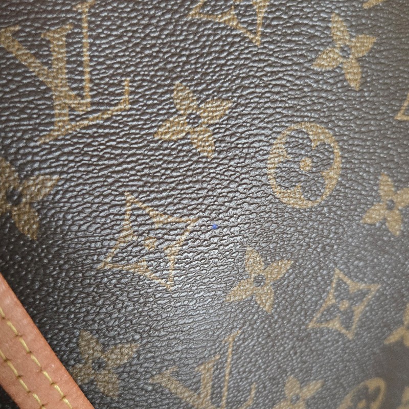 Louis Vuitton LV Neverfull 中號 老花 淺棕條紋內裡-22