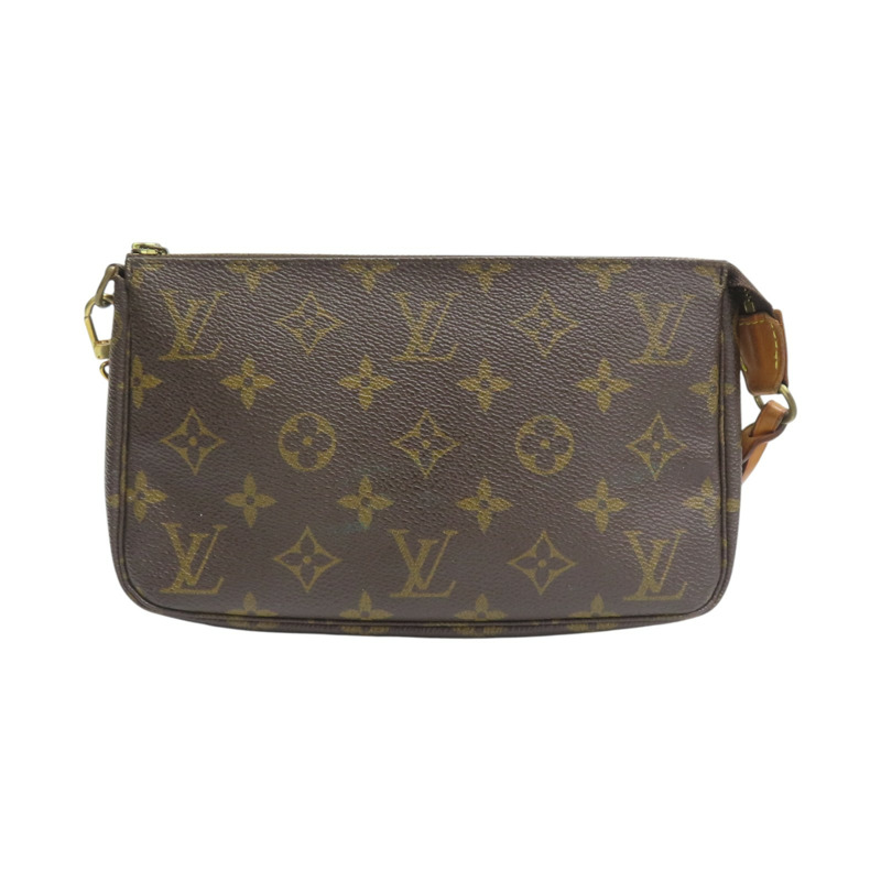 棕色 原花 帆布 Pochette Accessoires 肩背包 M40712【LOUIS VUITTON LV 路易威登】 M40712-1