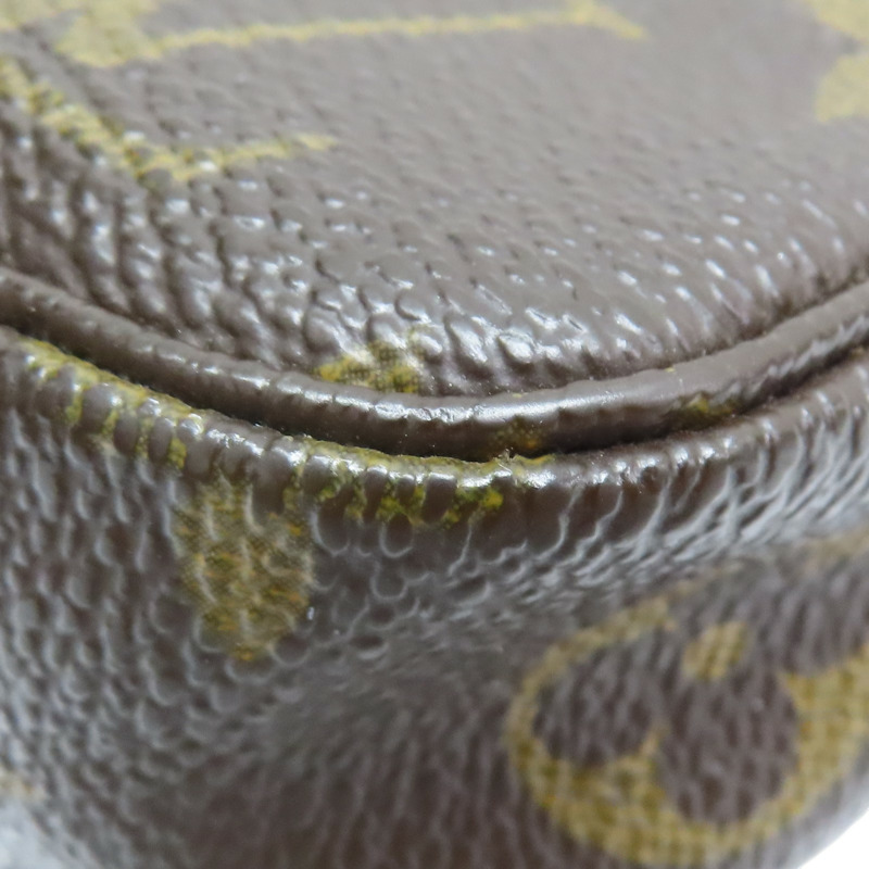 棕色 原花 帆布 Pochette Accessoires 肩背包 M40712【LOUIS VUITTON LV 路易威登】 M40712-9