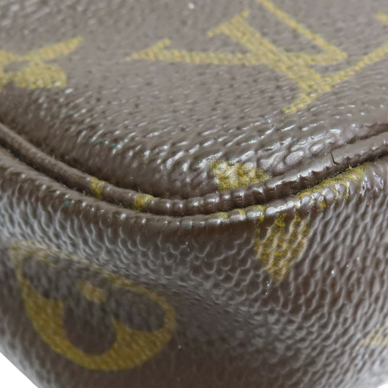 棕色 原花 帆布 Pochette Accessoires 肩背包 M40712【LOUIS VUITTON LV 路易威登】 M40712-12