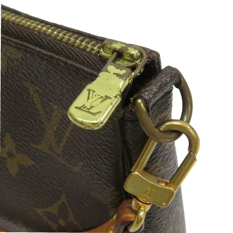 棕色 原花 帆布 Pochette Accessoires 肩背包 M40712【LOUIS VUITTON LV 路易威登】 M40712-13