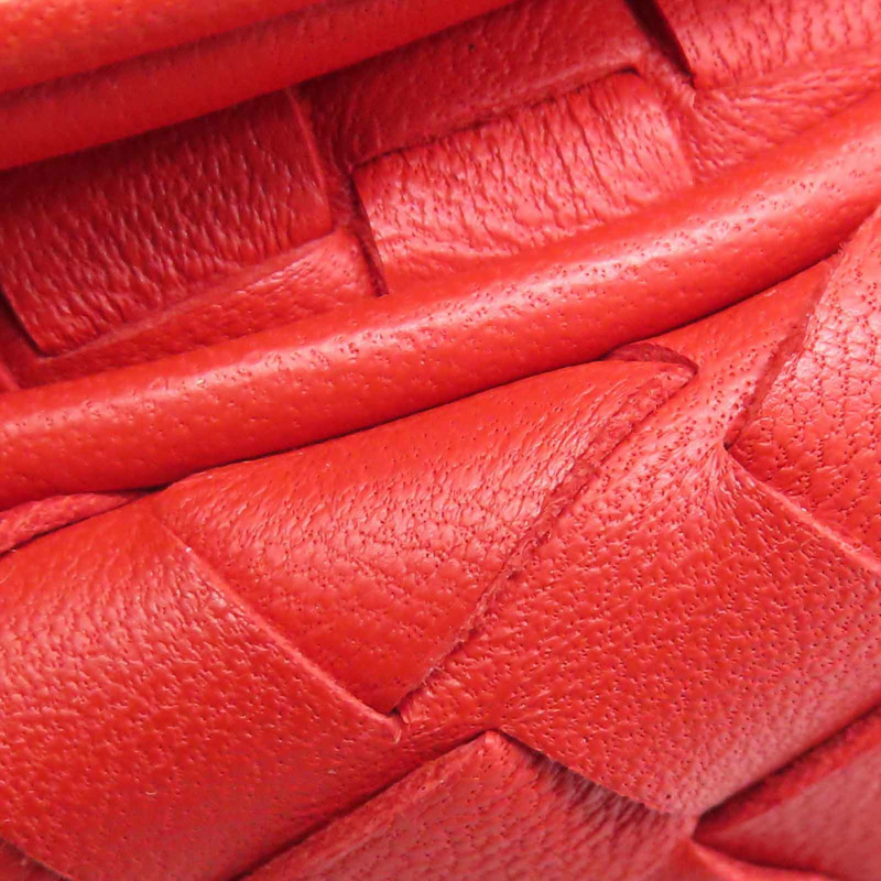 紅色羊皮 編織 肩背包 247021791【BOTTEGA VENETA BV 寶緹嘉】 247021791-11