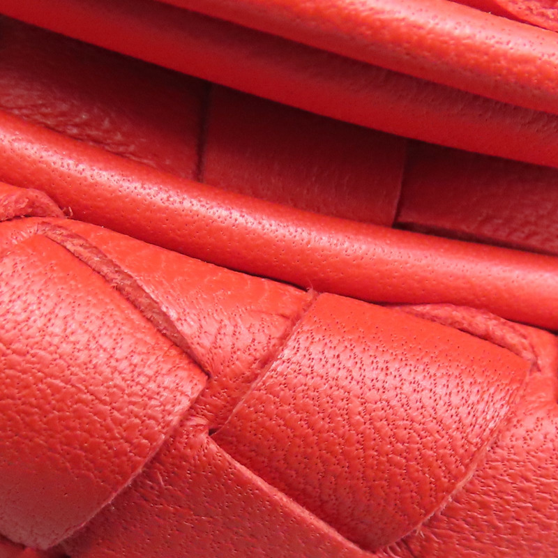 紅色羊皮 編織 肩背包 247021791【BOTTEGA VENETA BV 寶緹嘉】 247021791-12