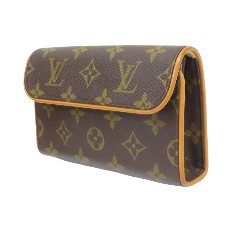 棕色 原花帆布 Pochette Florentine 腰包 M51855【LOUIS VUITTON LV 路易威登】 M51855-2