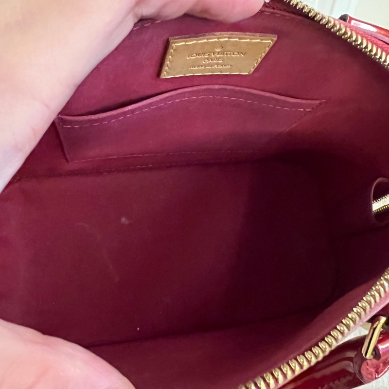 Lv Alma BB in red Monogram Vernis 小款限量色-5