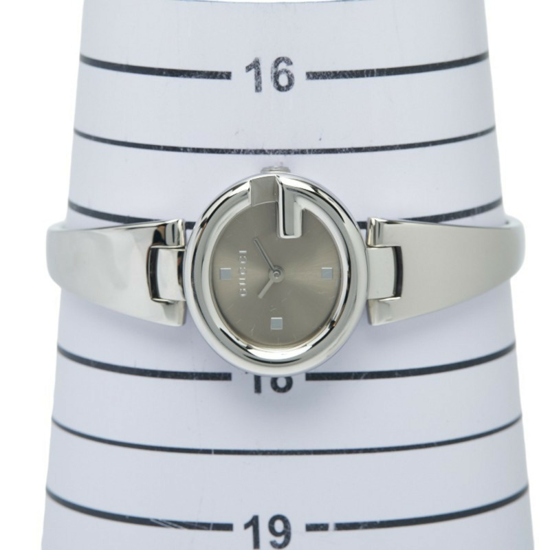 Gucci G-Balloon 手鐲腕錶,134.5毫米石英機芯,棕色錶盤,不鏽鋼錶殼,女士款-6