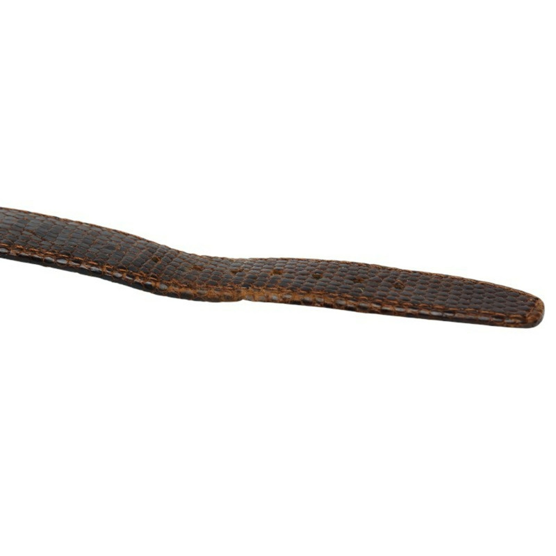 Gucci 3000.2.M 男士石英腕錶，金色錶盤，不鏽鋼錶殼和皮革錶帶-4