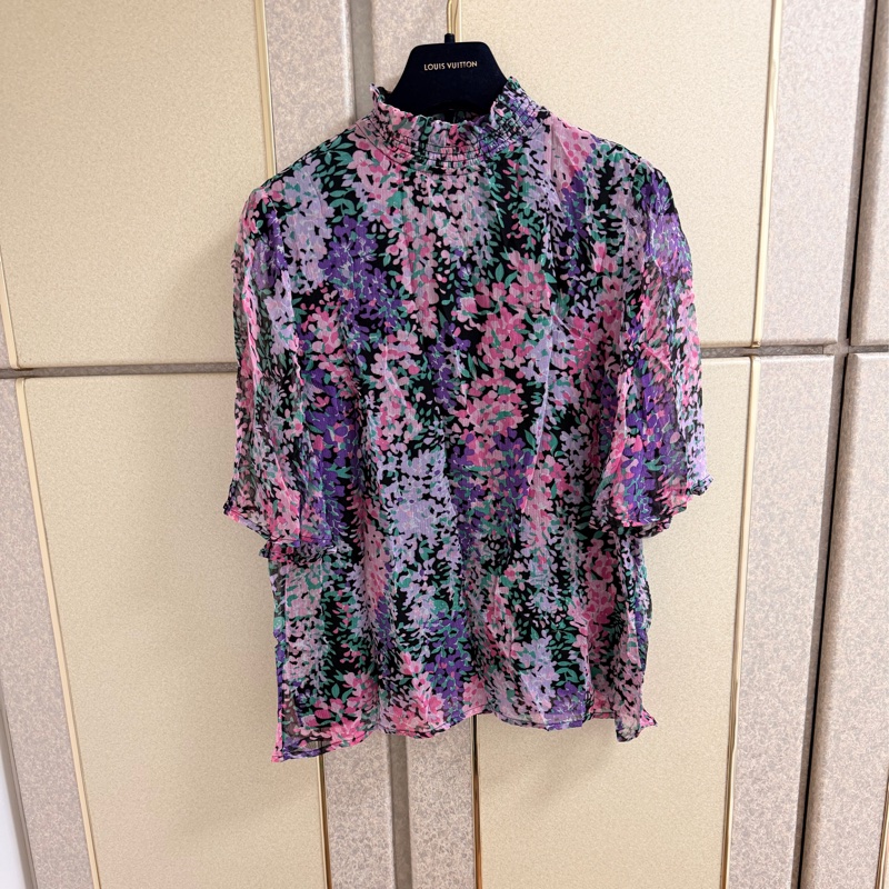 全新Jolie Jolie法國正品Viscose絲質上衣 S-M可穿-0