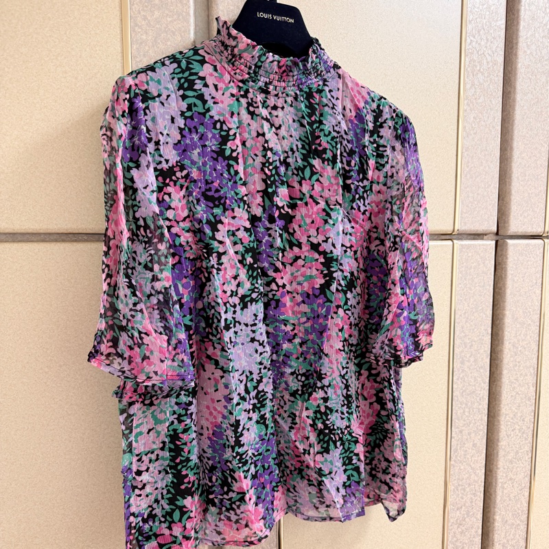 全新Jolie Jolie法國正品Viscose絲質上衣 S-M可穿-3