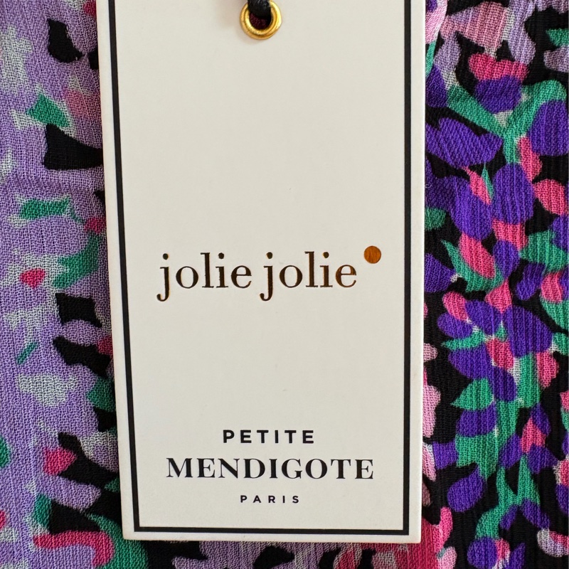 全新Jolie Jolie法國正品Viscose絲質上衣 S-M可穿-4