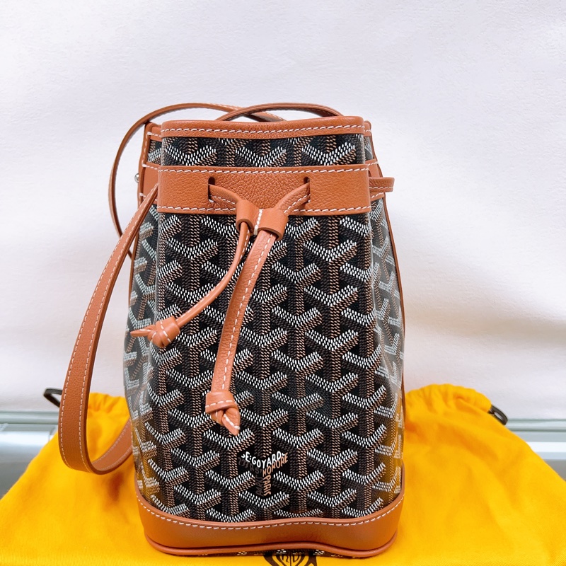 Goyard petit flot 棕色水桶包-0