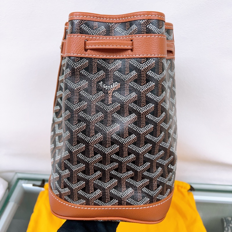 Goyard petit flot 棕色水桶包-3
