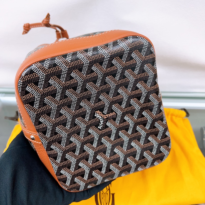 Goyard petit flot 棕色水桶包-5