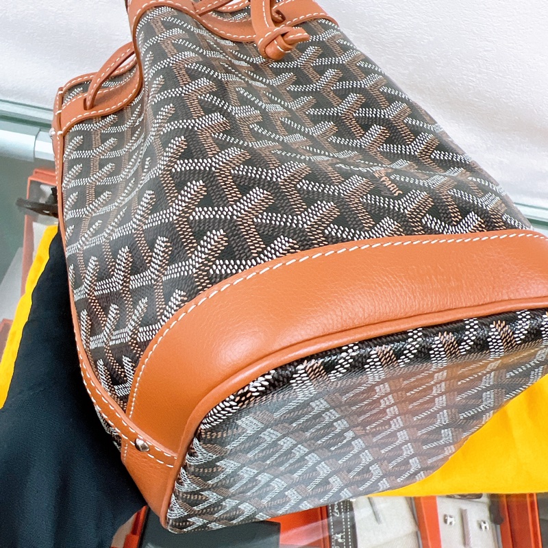 Goyard petit flot 棕色水桶包-6