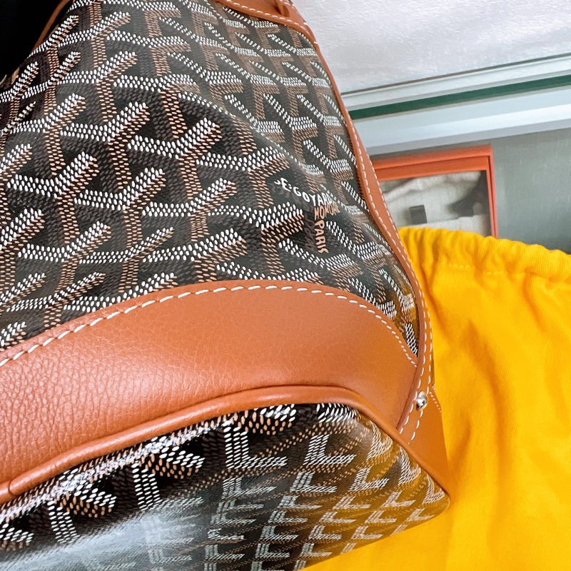 Goyard petit flot 棕色水桶包-8