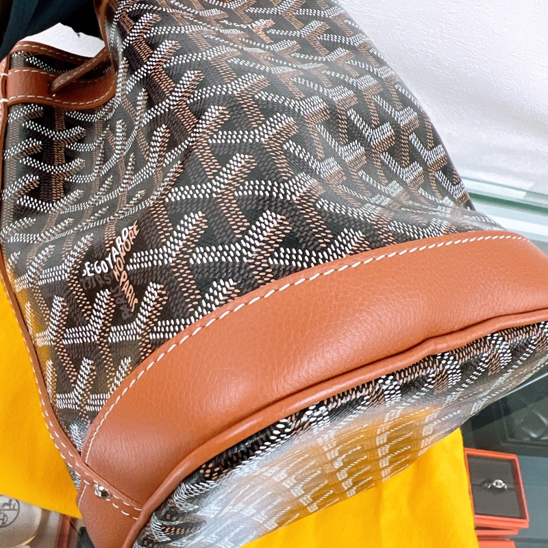Goyard petit flot 棕色水桶包-9