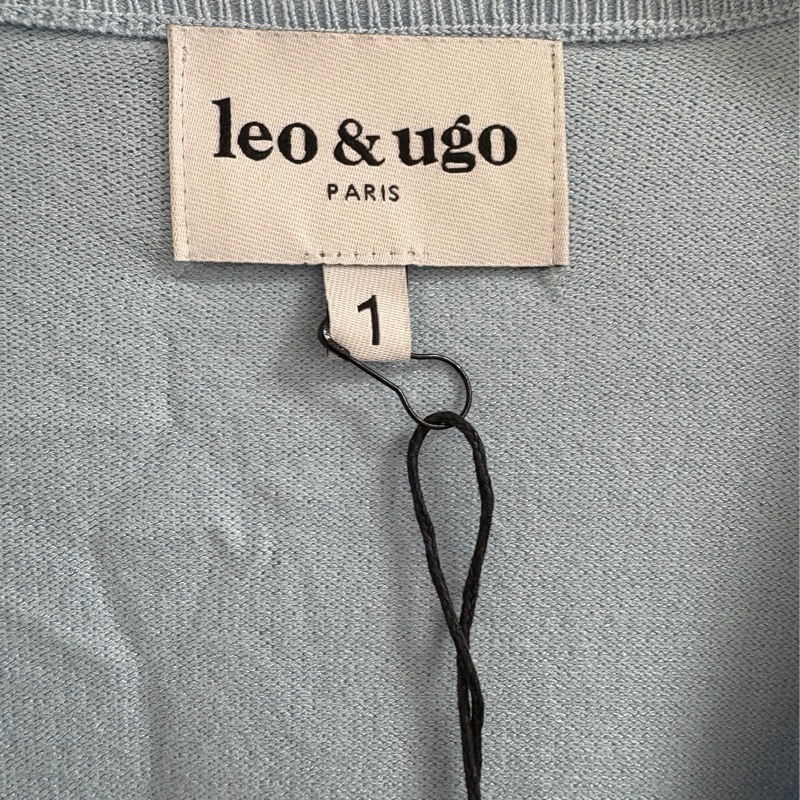 全新Leo&Ugo法國正品天空藍柔軟針織上衣 S-M可穿-4