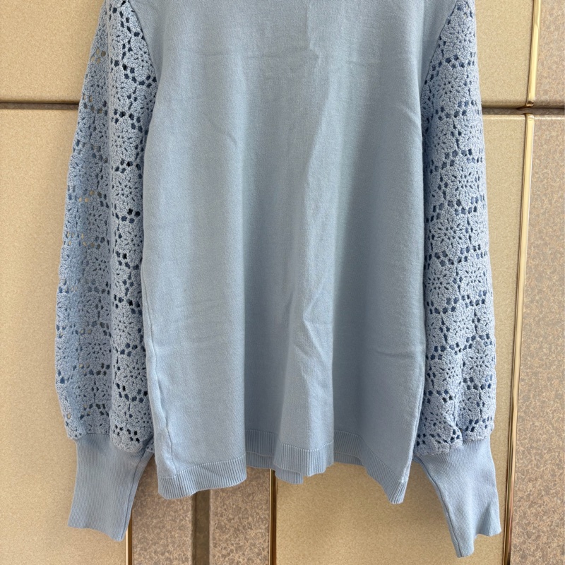 全新Leo&Ugo法國正品天空藍柔軟針織上衣 S-M可穿-8