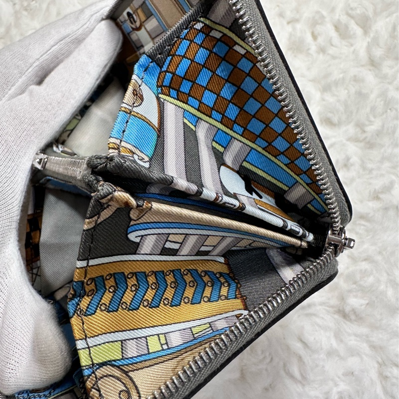 愛馬仕絲巾短夾-3