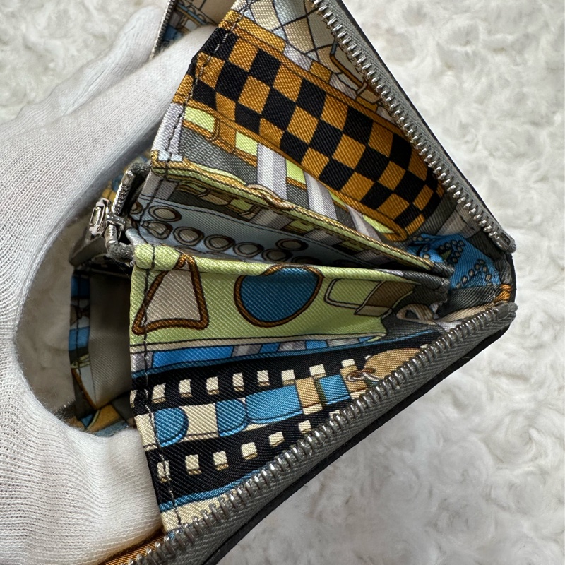 愛馬仕絲巾短夾-4