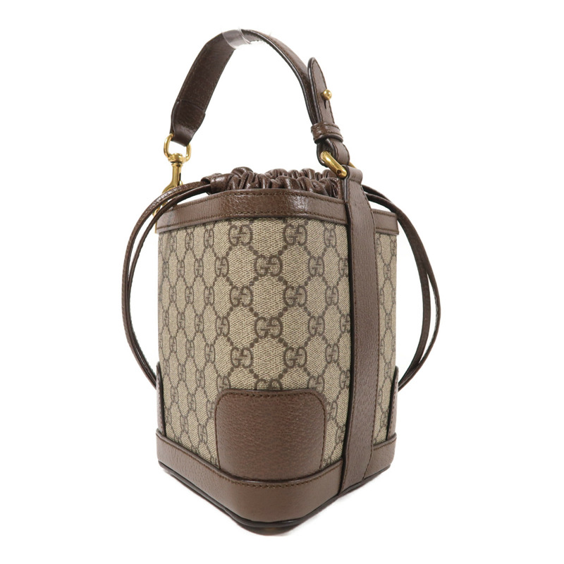GUCCI 塗層帆布Ophidia Bucket Bag金扣手挽肩背兩用袋-1