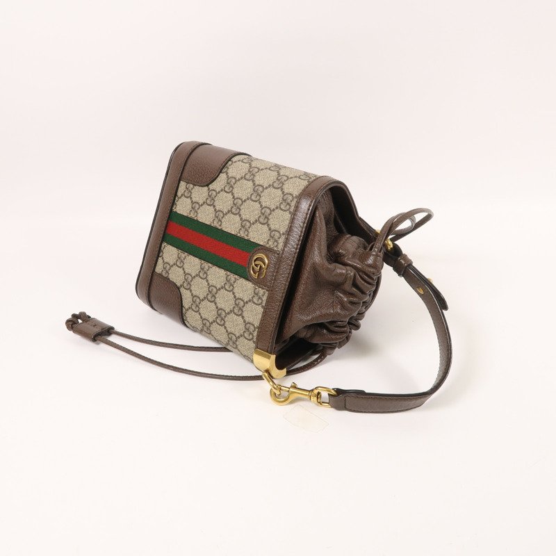 GUCCI 塗層帆布Ophidia Bucket Bag金扣手挽肩背兩用袋-7