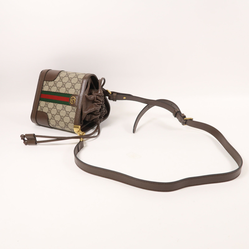 GUCCI 塗層帆布Ophidia Bucket Bag金扣手挽肩背兩用袋-8