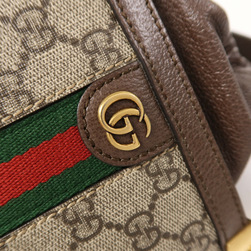 GUCCI 塗層帆布Ophidia Bucket Bag金扣手挽肩背兩用袋-10