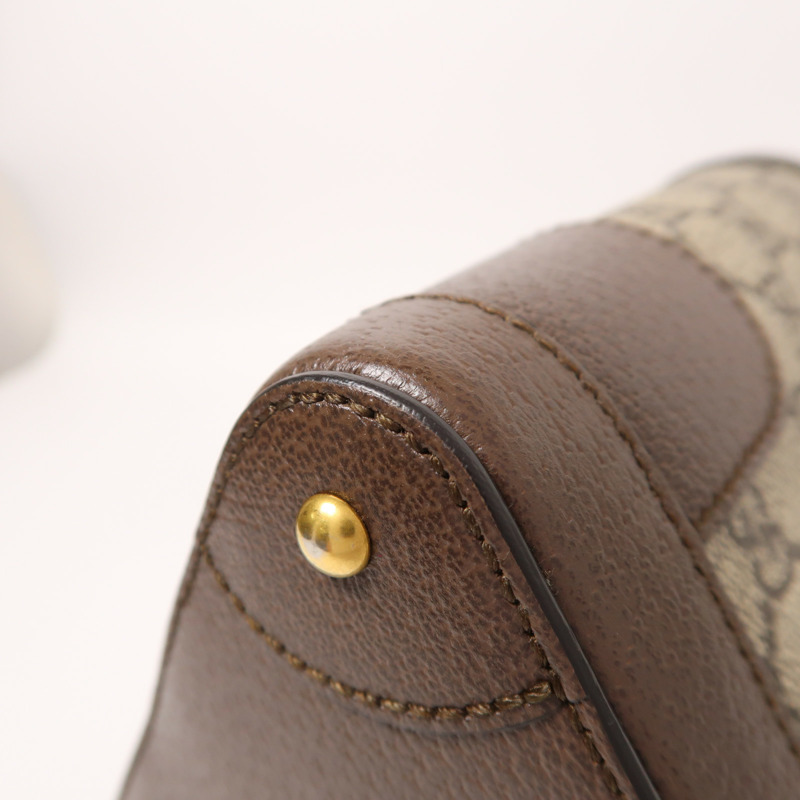 GUCCI 塗層帆布Ophidia Bucket Bag金扣手挽肩背兩用袋-13