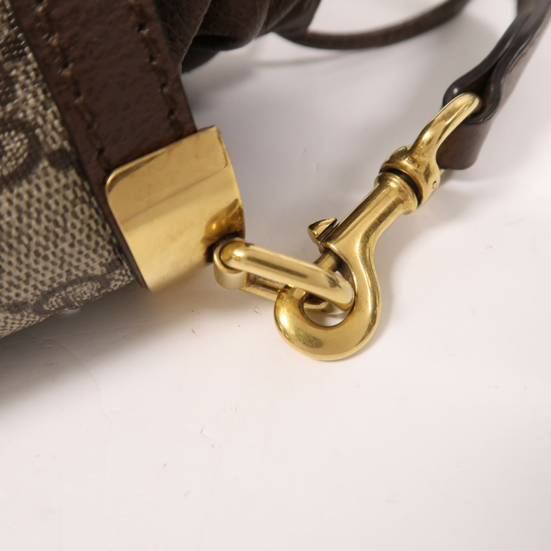 GUCCI 塗層帆布Ophidia Bucket Bag金扣手挽肩背兩用袋-14