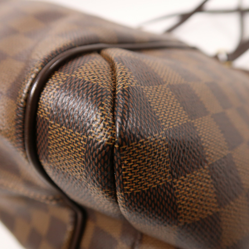 LOUIS VUITTON Damier Ebene Totally MM金扣肩背袋-10