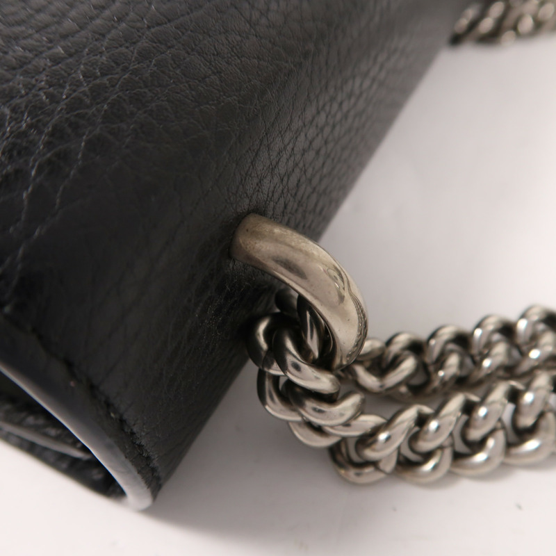 GUCCI 牛皮皮革Dionysus銀扣鏈帶肩背袋-14