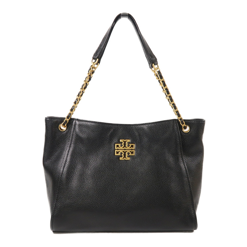 Tory Burch 牛皮皮革Chain Shoulder金扣鏈帶肩背袋-0