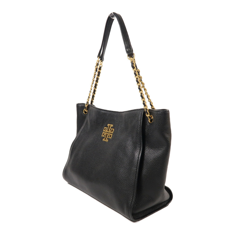 Tory Burch 牛皮皮革Chain Shoulder金扣鏈帶肩背袋-2