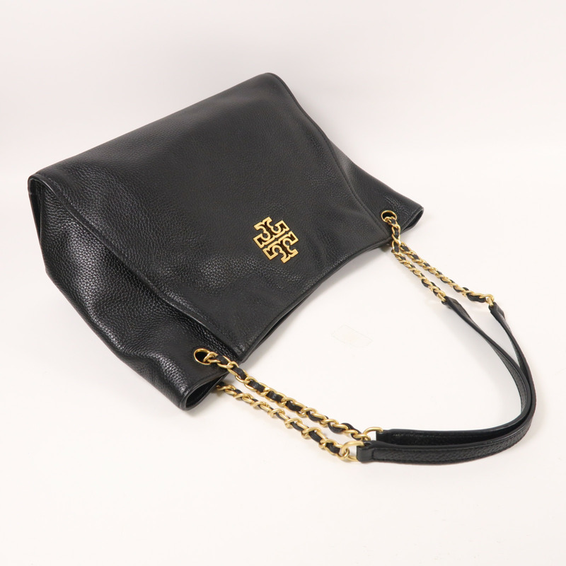 Tory Burch 牛皮皮革Chain Shoulder金扣鏈帶肩背袋-8
