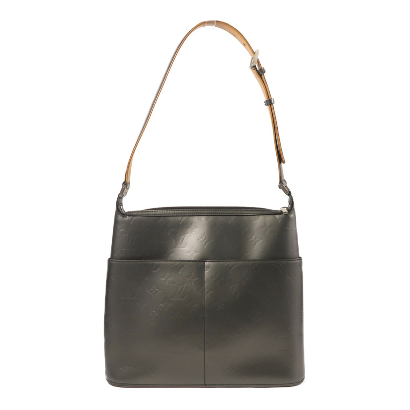 LOUIS VUITTON Monogram Matt Sutter銀扣肩背袋-1