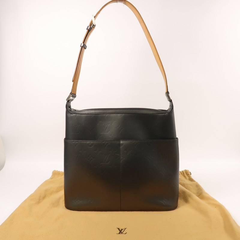 LOUIS VUITTON Monogram Matt Sutter銀扣肩背袋-8