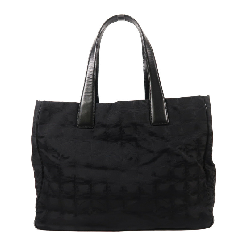 CHANEL 尼龍Vintage Tote Bag金扣肩背袋-0