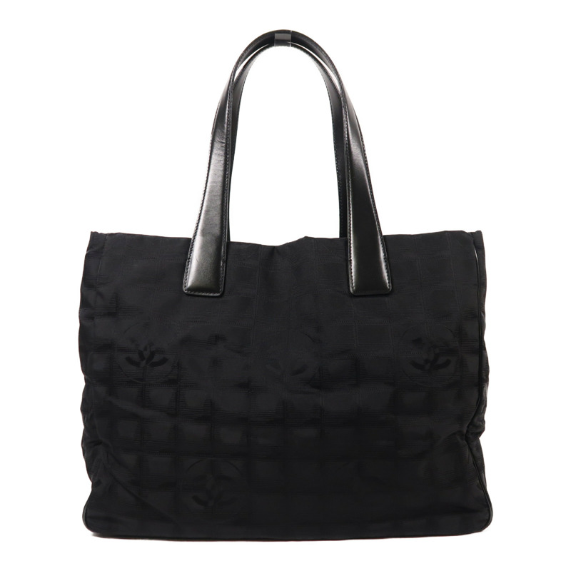 CHANEL 尼龍Vintage Tote Bag金扣肩背袋-1