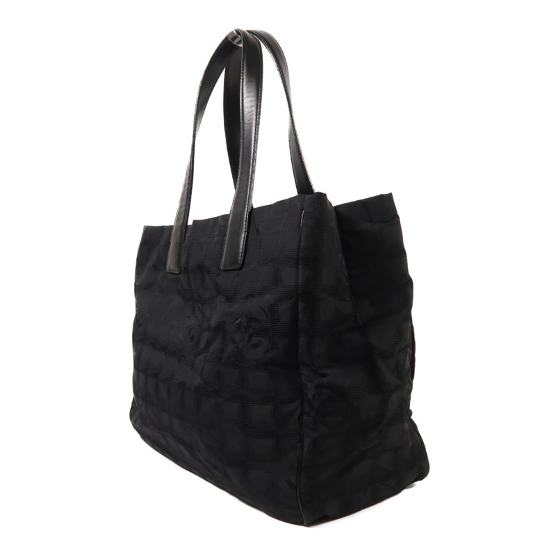 CHANEL 尼龍Vintage Tote Bag金扣肩背袋-2