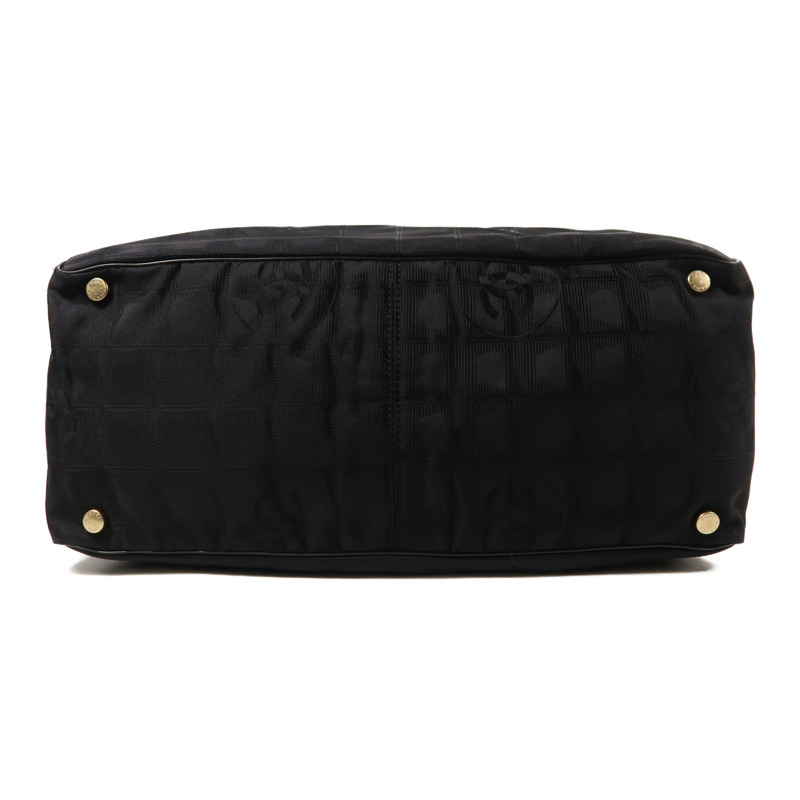 CHANEL 尼龍Vintage Tote Bag金扣肩背袋-3